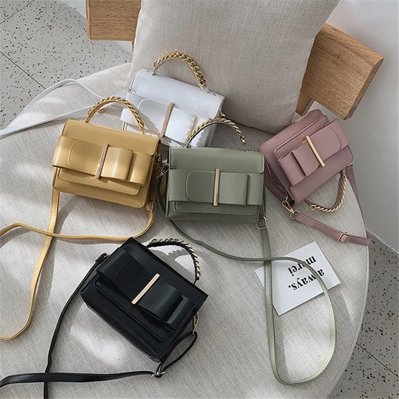 

HOT ON INS Europe&America Originality Design NEW 2019 Fashion Women Bag Bow Macaroon Shoulder Slung Portable Square Bag