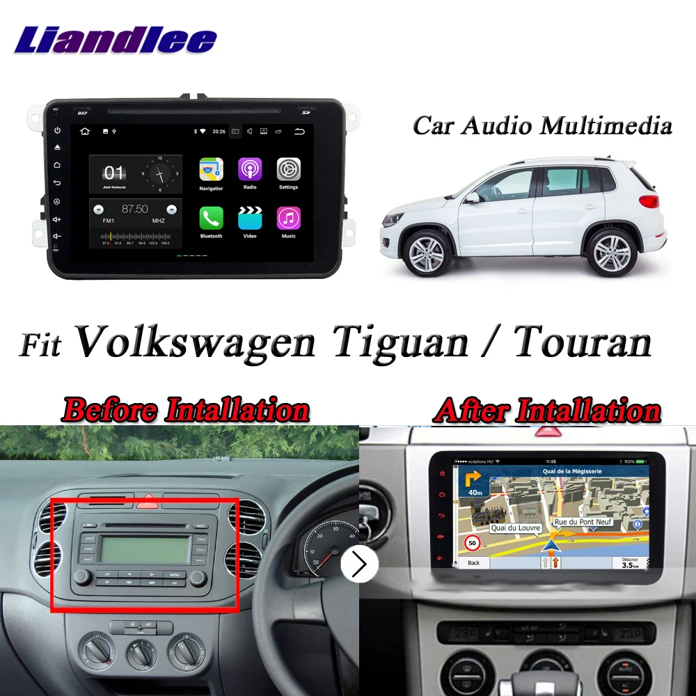 Cheap Liandlee Car Android System For Volkswagen Tiguan / Touran Radio CD DVD Player GPS Nav Navi Navigation HD Screen Multimedia 13