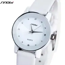 SINOBI Original Lover’s Watch Water proof Sharp Leather Strap Japan Quartz Wrist Watch Shock Resistant Gift for Women L13