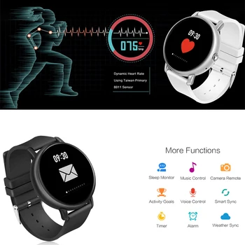 

KINYO watch ip67 waterproof smartwatch smart wristband heart rate pedometer call message remind smart sports pk S226D wristwatch