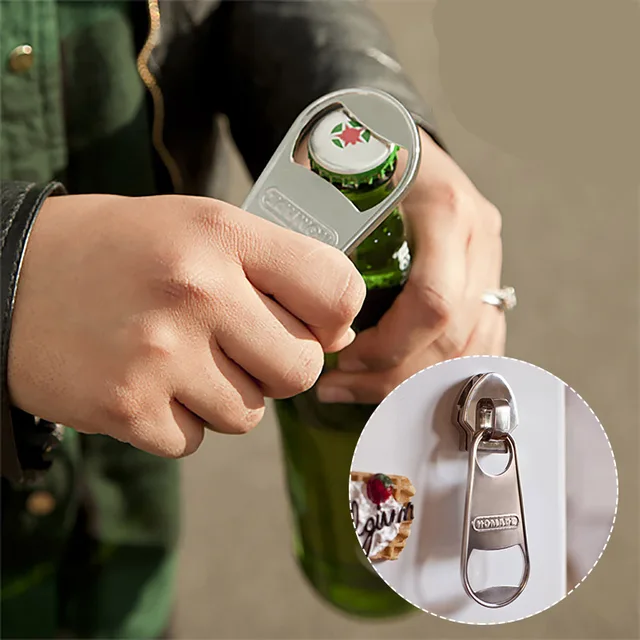 Decorative Bottle Openers Beauteous 1 Pcs Creative Magnet Zipper Shaped Decorative Fridge Design Decoration Decorative Bottle Openers Alluring 1 Pcs Creative Magnet Zipper Shaped Decorative Fridge Inspiration Design
