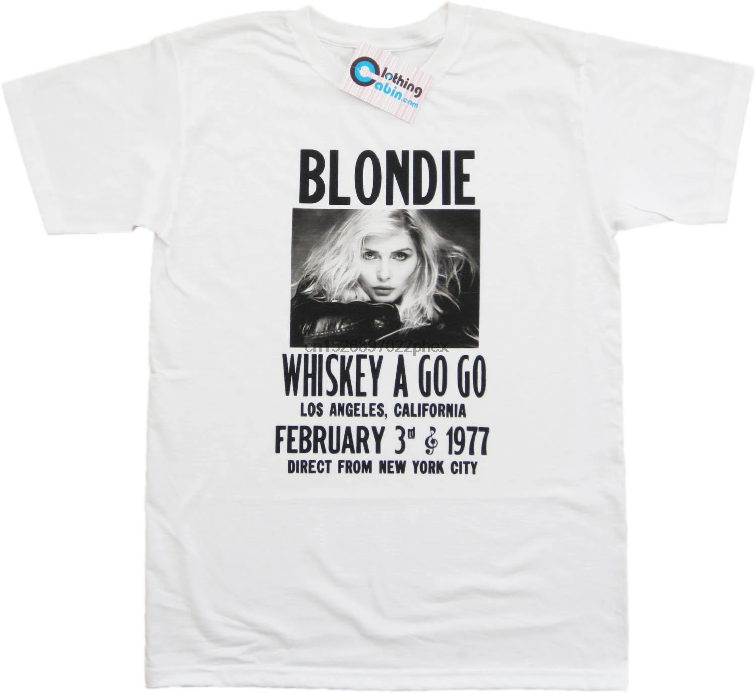 Blondie Gig постер Flyer рок-группа музыка 70s ретро Винтажная Футболка белая 1970s Мужская