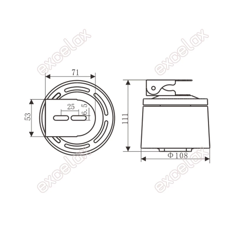 Pan Tilt 326 size