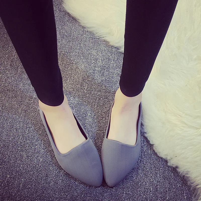 

20192016 new spring and summer sets of feet shoes casual flat with solid color women's walking shoes 9YJ1-9YJ3