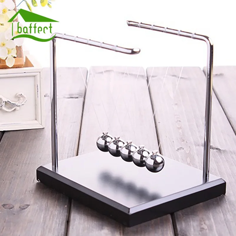 

10S Newton Cradle Physics Pendulum Science Z-Type Newton's Cradle Art in Motion Balance Ball Wave Desk Ornament Educational Toy