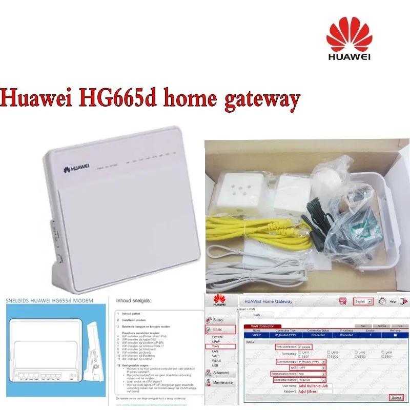 Huawei HG655D VDSL модем/маршрутизатор