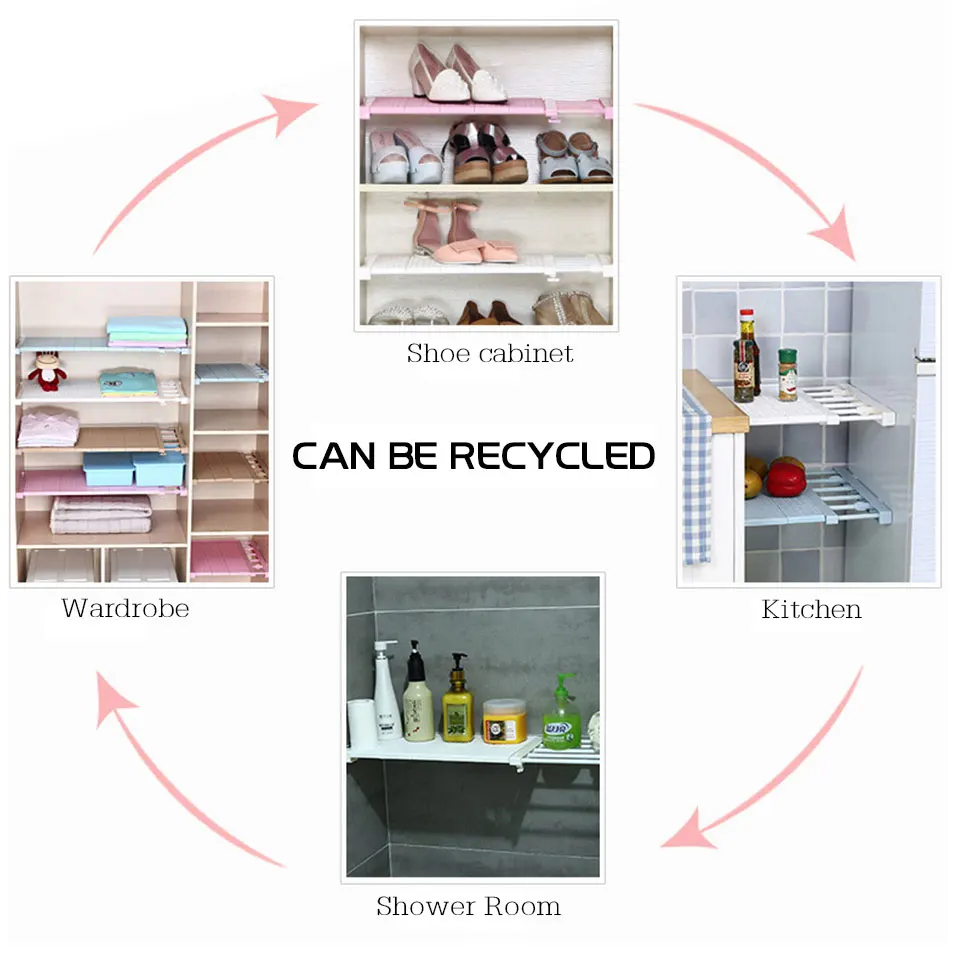 قابل للتعديل حجرة منظم الحمام/المطبخ تخزين مقصورة حوامل أصحاب خزانة الجرف الحائط رف مطبخ المنظم