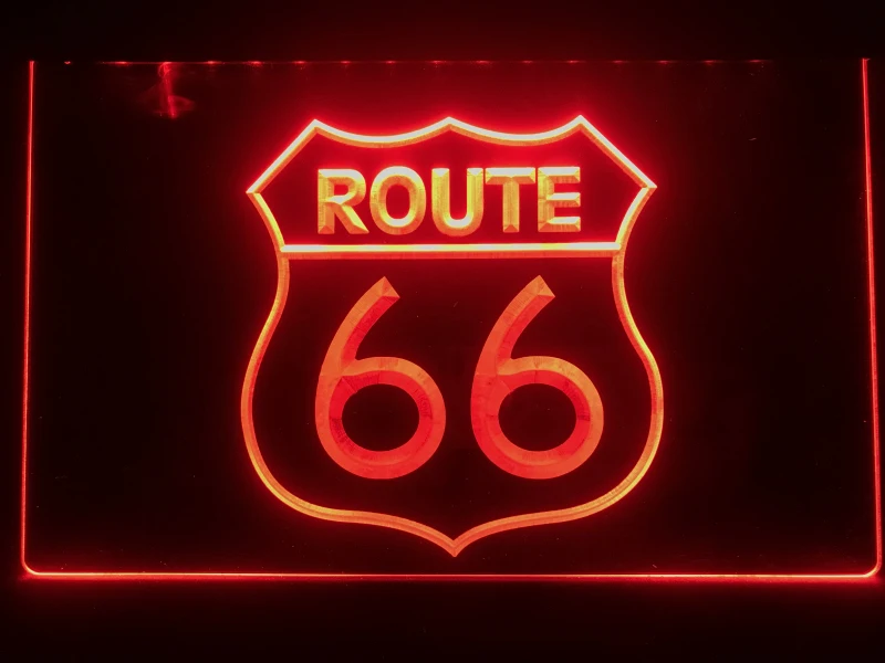 I371 старинный Route 66 Mother Road светодиодный неоновый светильник знак