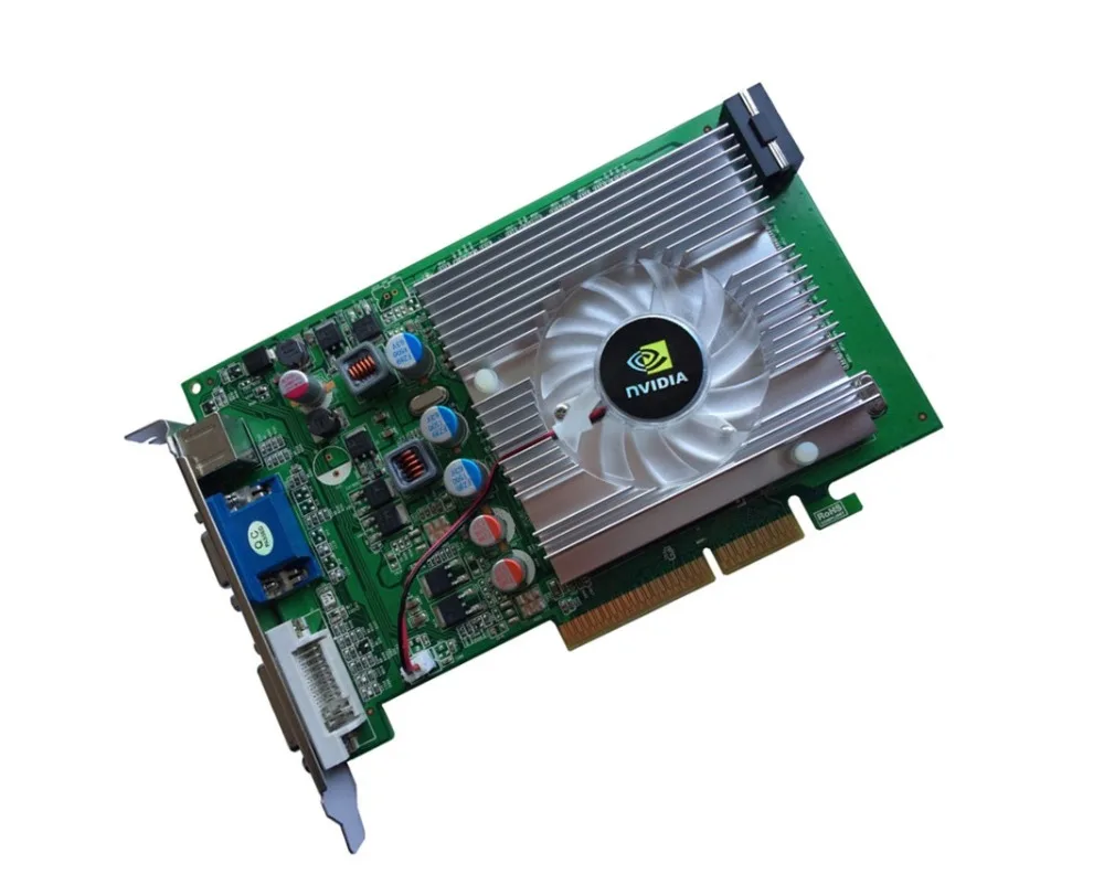 Видеокарта nVIDIA GeForce 6600GT 512 Мб DDR2 AGP 4X 8X VGA DVI|Компьютерные кабели и разъемы| |