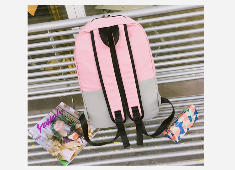 Menghuo Panelled Backpack Women School Backpack for Teenage Girl Fashion Men Travel Bag Unisex Rucksack Bolsas Mochila Sac A Dos_39-1_27