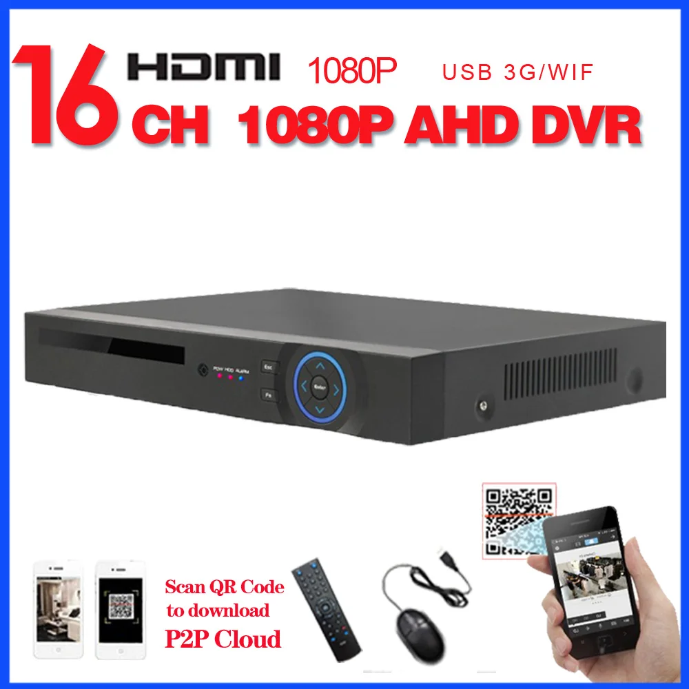 LOFAM AHD DVR 16ch 1080P домашнее наблюдение 16 каналов full безопасность CCTV видеорегистратор