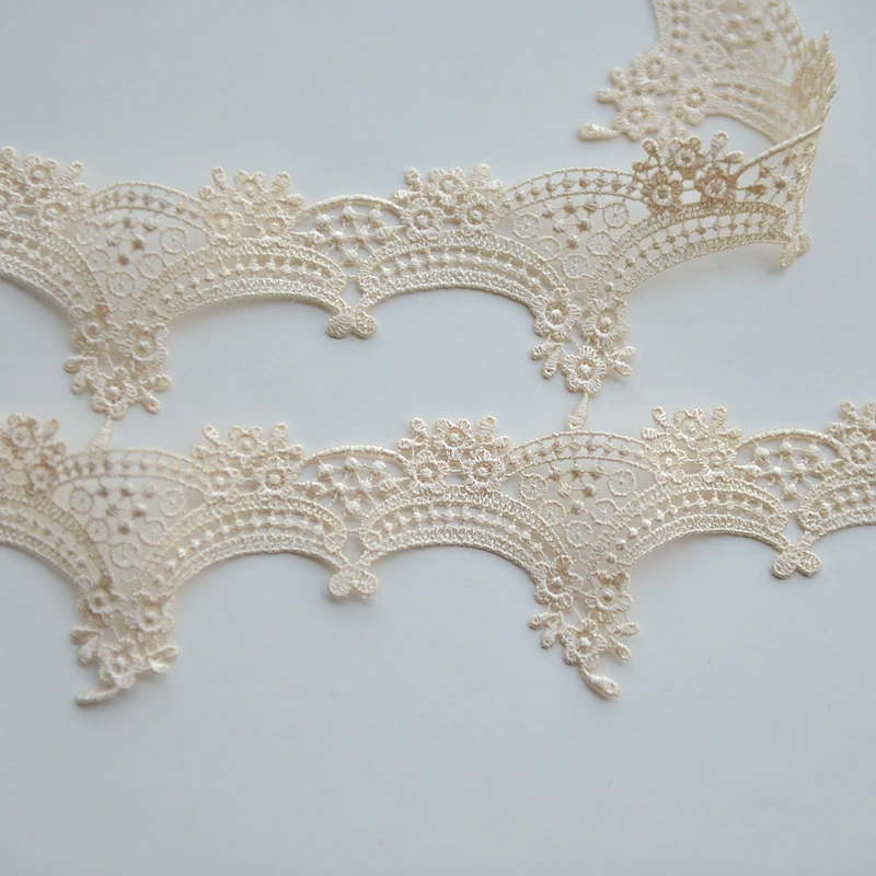 5CM/'S WIDE APPROX. SOLD PER METRE LACE CREAM CROCHET TRIM