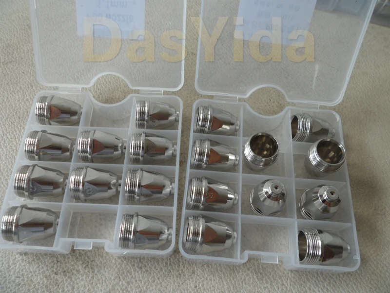 P80 Panasonic Air plasma nozzle tip and electrode and cap air Plasma cutter CNC Consumables Accessories Tip Electrode Cap 25pcs