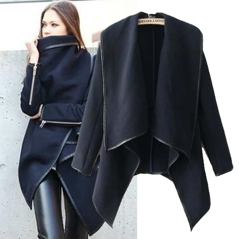 Женская куртка черная с длинным рукавом|fashion women jacket|women's fashion jacketswomen jacket |