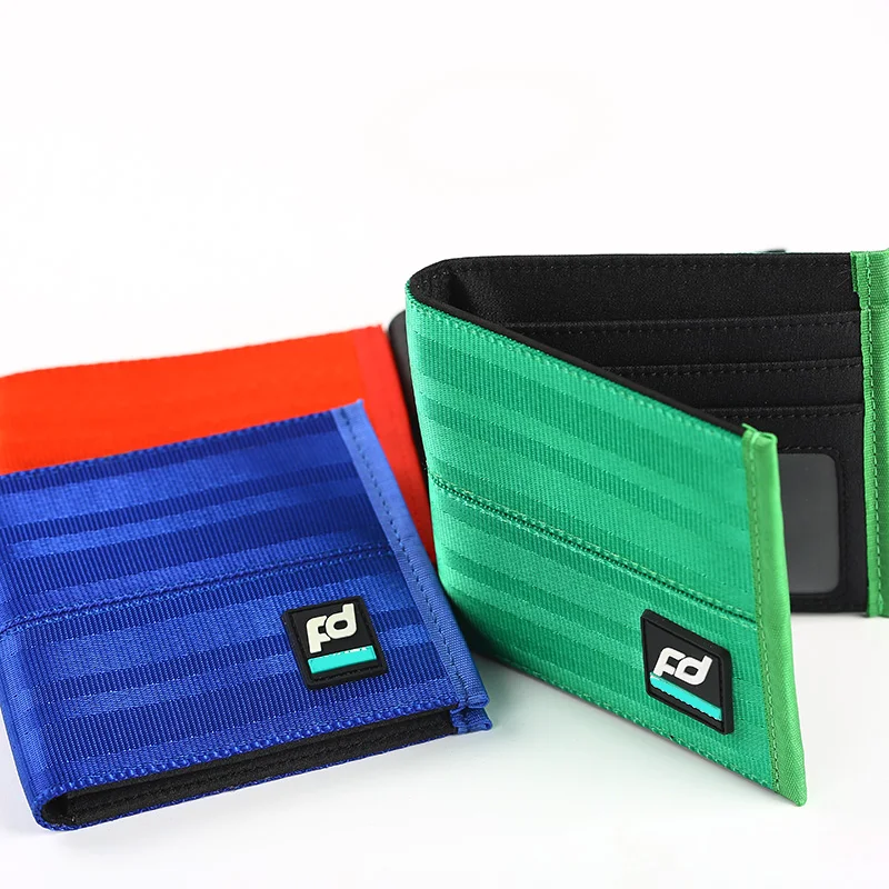 

JDM Car Auto Wallet Money Purse Clip Racing Seat Fabric Leather Canvas Key Case Fit For TAKAT