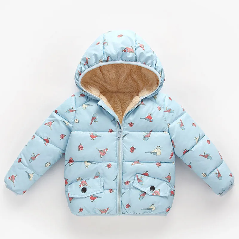 

Cartoon Kids Boys Girls Jacket 2019 Autumn Winter Jacket For Girls Coat Baby Warm Thick Hooded Boy Outerwear Children Clothing