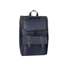 Fashion travel backpack durable canvas laptop carrying school bag men women shoulder bag black deep blue
