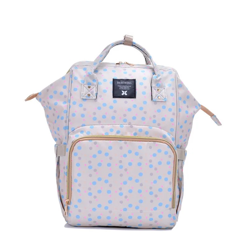 Baby Diaper Bag Maternity Nappy Bag Mummy Travel Backpack Nursing Bag For Baby Stroller Large Capacity Print Wetbag 42X27X21CM (29)