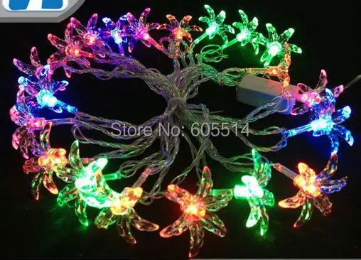 [Seven Neon], 110 В/220 В, шестилистный Клевер в форме 4 м, 20 светодиодов, вечерние/Рождественские/декоративные/праздничные светодиодные гирлянды, светильник
