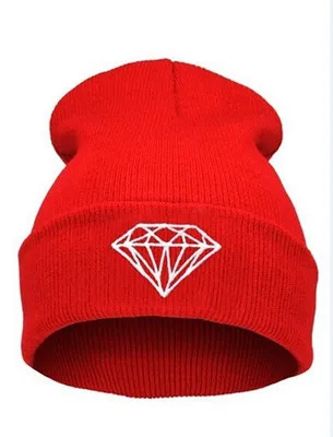 

winter knitted beanie women men Diamond beanies hat bonnet crochet casquette gorros de lana