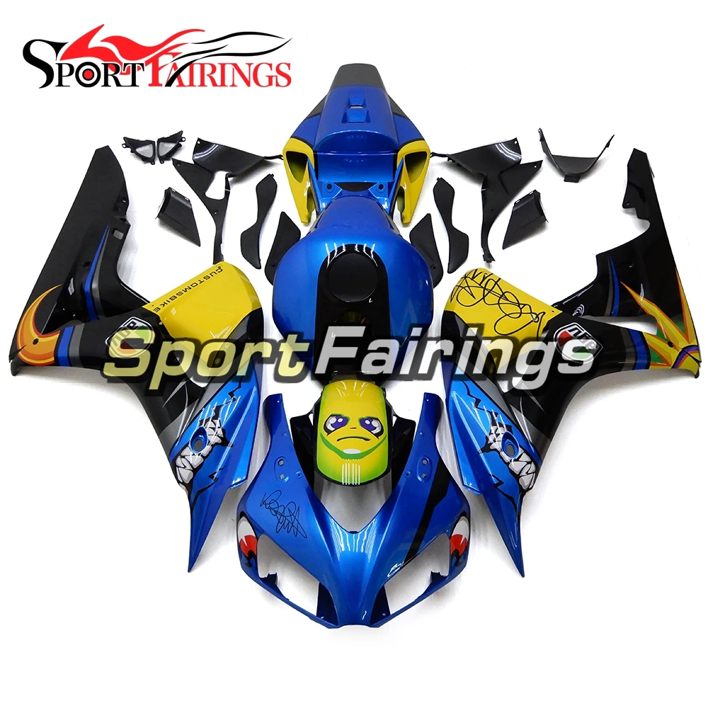 

Full Fairings Kit For Honda CBR1000 CBR1000RR 06 07 2006 2007 Injection ABS Plastics Motorcycle Fairing Kit Bodywork Blue Yellow