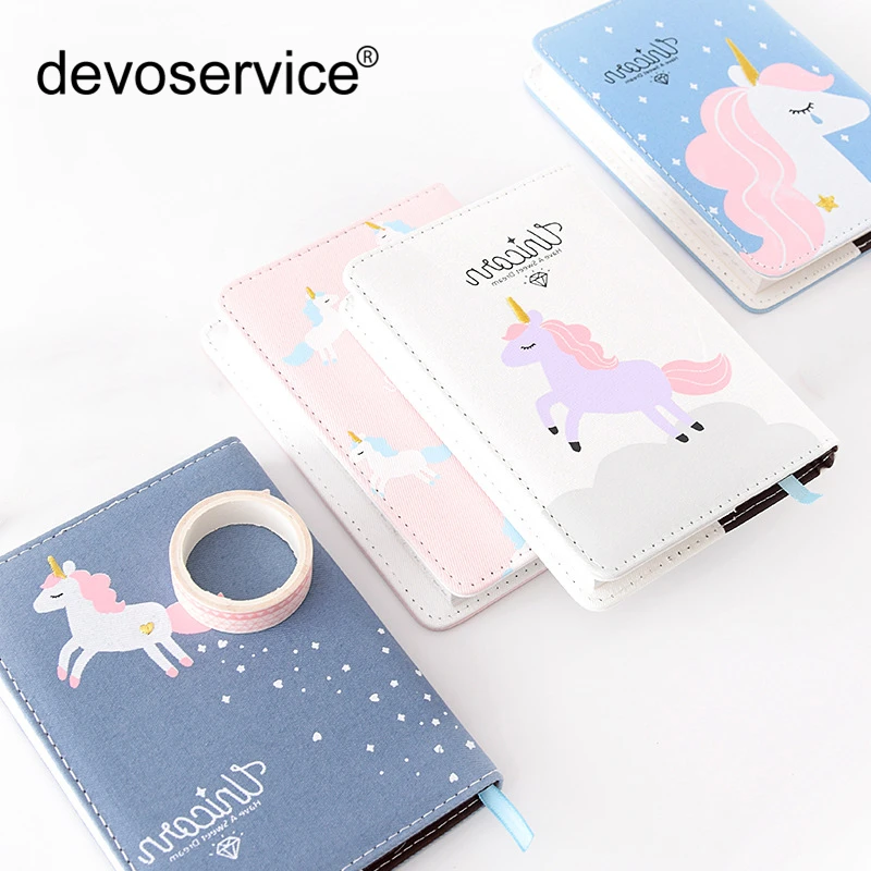 

Creative Unicorn Notebook Diary Cute Kawaii Book With Lined Paper For Kid Stationery Student Quality Hard Notepad Notebook Paper
