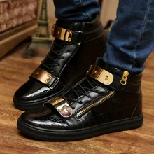 2016 New Special Offer Men s Pu Rubber Spring Brand Autumn Plus Boots Comfortable Casual Flats