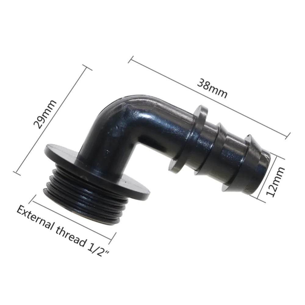 Колючая 1/" 3/4" наружная резьба для DN16 DN20 садовый водяной локоть соединитель homebrew садовый шланг для орошения аксессуары 10 шт