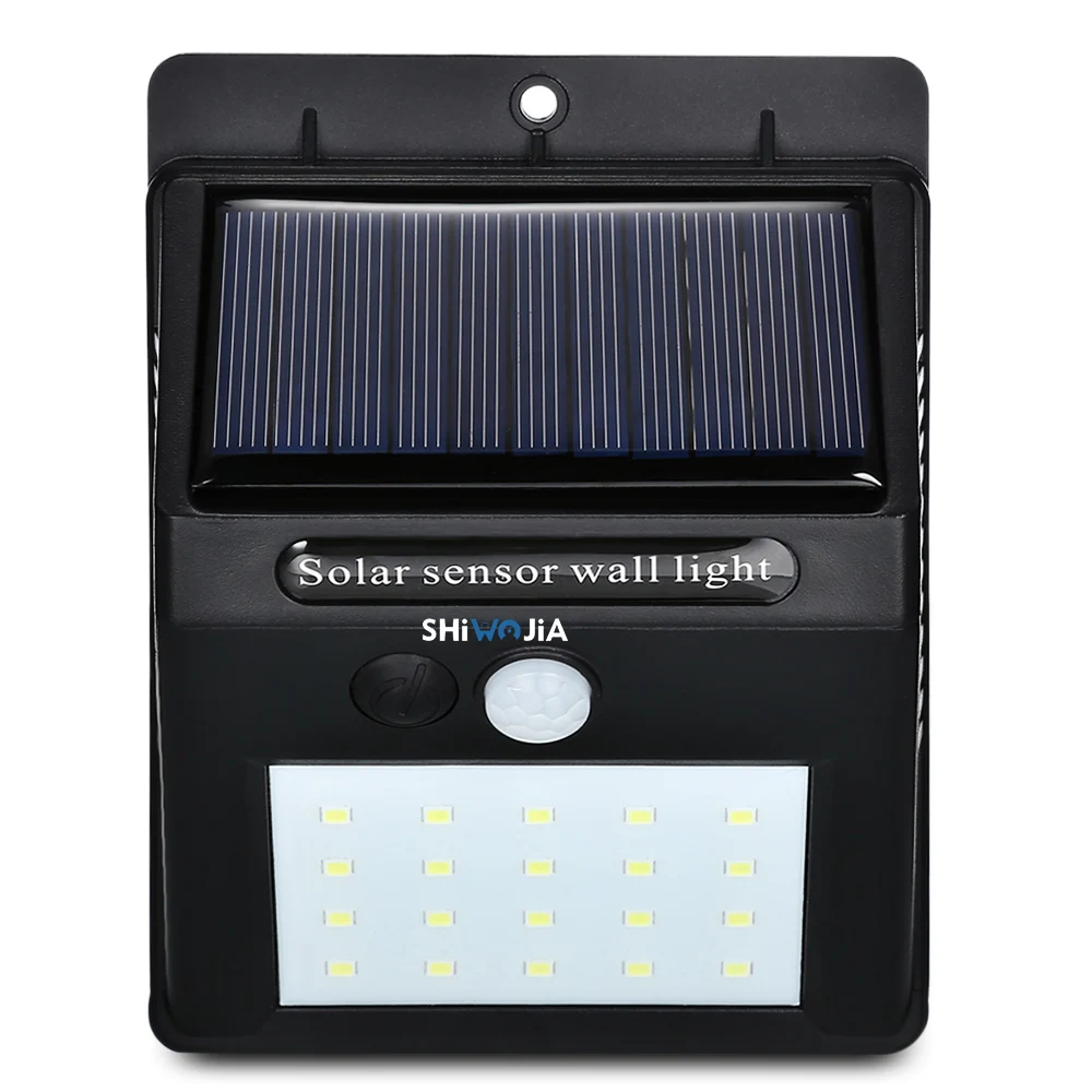 

20LED Solar Power PIR Motion Sensor Wall Light Outdoor Waterproof Energy Saving Security Lamp for Street Yard Path Home Garden