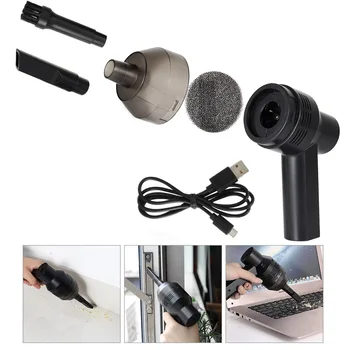 

Mini USB Rechargeable Vacuum Cleaner Computer Keyboard Brush Nozzle Dust Collector Handheld Sucker Clean Kit QJY99