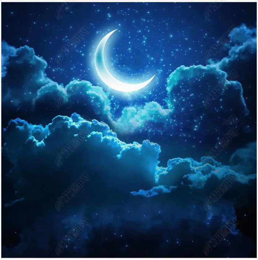 Пользовательские фото обои 3d потолочные обои ночное небо, луна, звездное небо, гостиная, спальня Зенит настенная бумага домашний декор