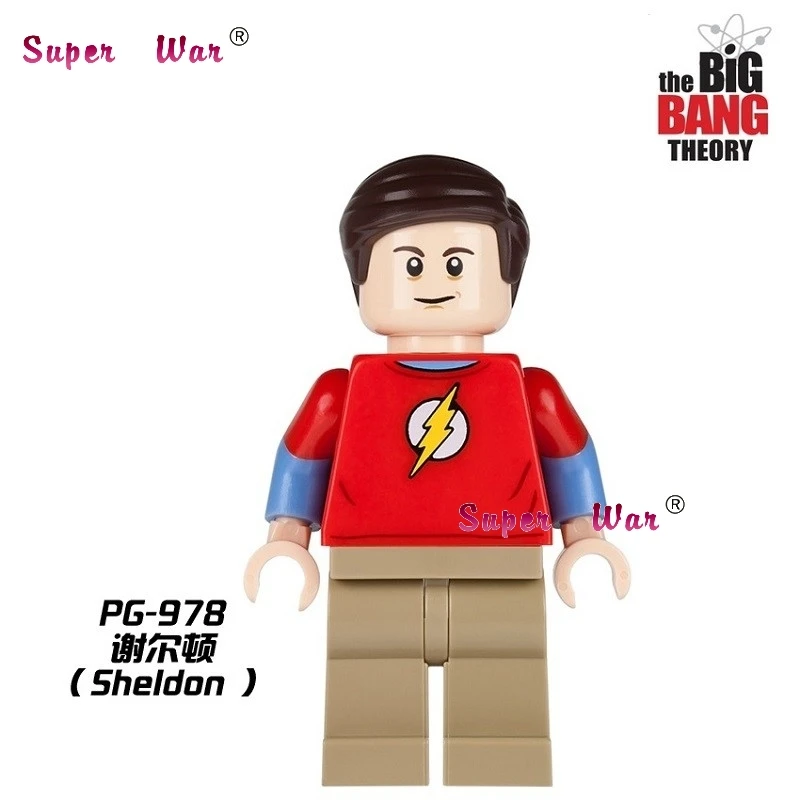 

Single Sale superhero marvel TBBT TV Sheldon building blocks action sets model bricks toys for children