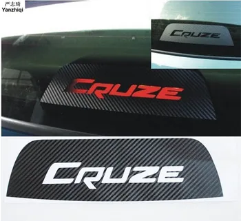 

Car Styling Car Sticker Brake Light Decoration Stickers Accessories Special Hollow Carbon Fiber Decals For Chevrolet Cruze 1pc