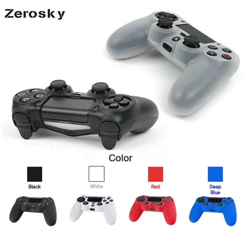 

Silicone Protective Skin Cover Case Shell for Sony Playstation Controller PS4 Play Station DS4 PS 4 Game Gamepad