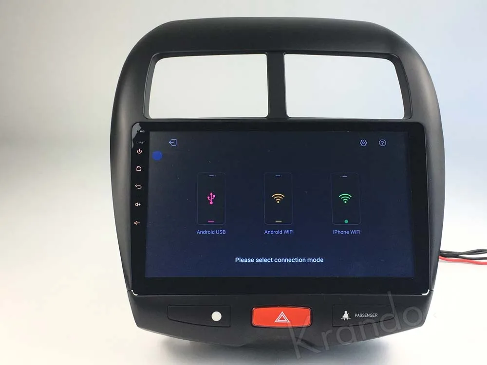 Top Krando Android 7.1 10.1" (no dvd) car multimedia for peugeot 4008 for Mitsubishi ASX For Citroen C4 Aircross radio navigation 11