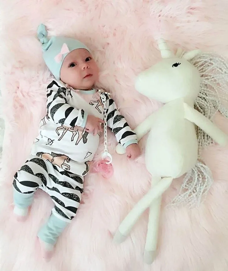 Cute-Newborn-Baby-Boy-Girl-Horse-Tops-Long-Pants-Hat-Cotton-Outfits-3PCS-Set-Baby-Autumn (2)
