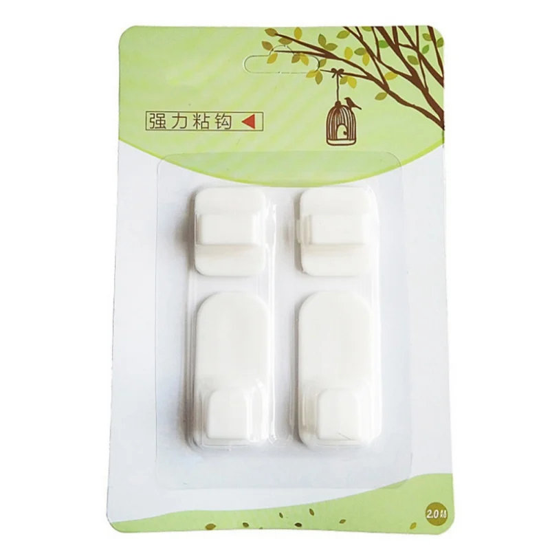

4 Pcs/lot Mounted Sticky Hooks Hanger For Organizing TV Air Conditioner Remote For Living Room Kitchen Controller Home Storage