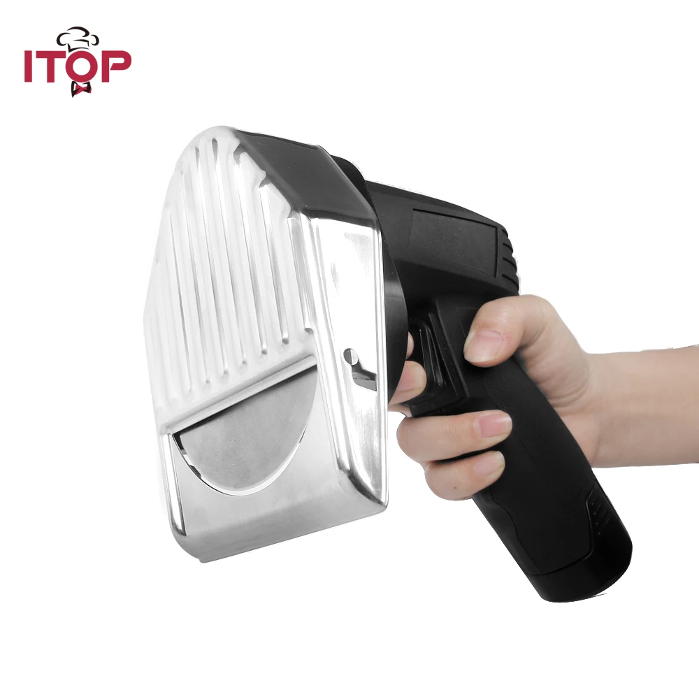 ITOP Kitchen Gyros Knife Kebab Slicer Cutter For Shawarma Rechargeable Meat Slicer Doner With 2 Blades 110V 220V 240V rolling knife circular kitchen cutter pizza wheel knife pastry cutter vegetable chopper meat slicer kitchen knife home kits