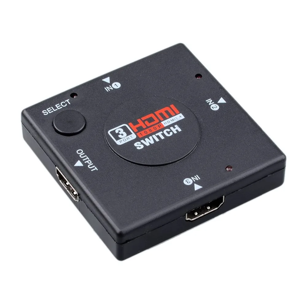 Высокая Скорость Mini 3 Порты и разъёмы HDMI hd Switcher 3 входа 1 выход/HDMI конвертер для PS3 PS4 Смарт HDTV 1080 P