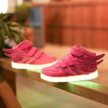 Hot sale LED Colorful Lights Kids font b Sneakers b font Cool High Quality With Light