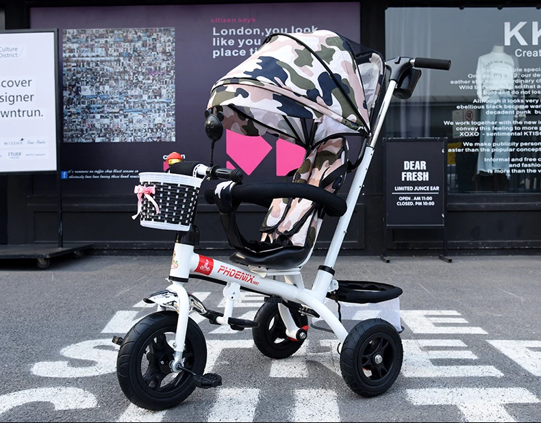 Discount New Brand 1-6 Years Child Tricycle High Quality Swivel Seat Child Tricycle Bicycle Baby Buggy Stroller Bmx Baby Car Bike 10