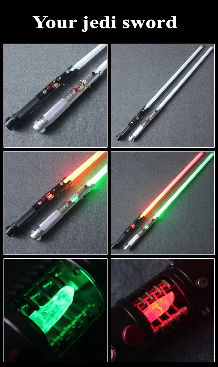 Новое поступление Хрустальный световой меч Дарт Мол YDD RGB светодиодный металлический меч очень высокое качество Косплей джедай с цифровым чипом