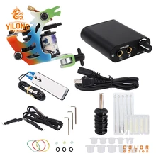 Набор татуировок набор тату-машинок Перманентная тату машинка для макияжа бесцветный пигмент наборы Электропитание для тату принадлежности