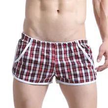 WJ Горячие Для мужчин повседневные Шорты для женщин хлопок шорты-боксеры Для мужчин удобные пижамы гей Мужские экзотические боксёры тренировки Костюмы Шорты для женщин домашняя одежда