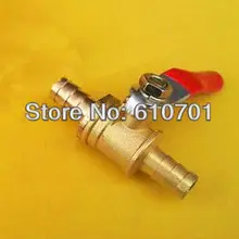 Фитинги 6x6 мм 8x8 мм 10x10 мм шлангов x шлангов Полный порты подключение сантехника латунный шаровой клапан двухсторонний Воздух Вода газ