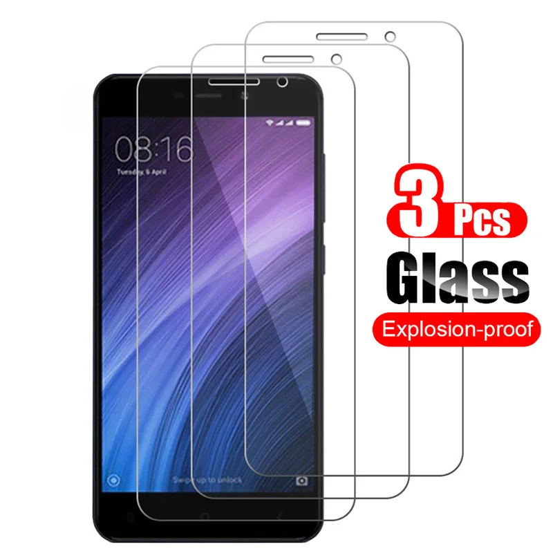 3 шт для Xiaomi Redmi 4A Закаленное стекло Защитная пленка экрана 9 H устойчивое к