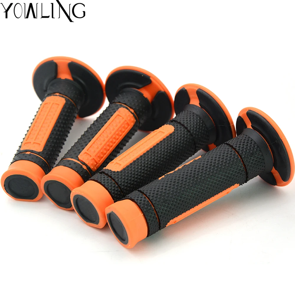 2 Pairs Handlebar Grips Hand Grips Handle Bar Grip Pit Dirt Bike for