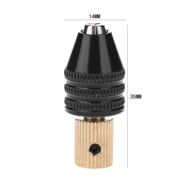 0,3 мм-3,5 мм 3,17 мм вал электродвигателя мини патрон для сверла дрели гаечный ключ мини патрон крепеж латунный зажим микро патрон Крепежное