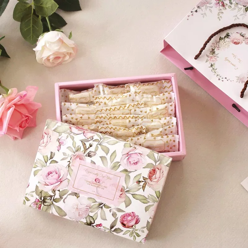 5 шт. Подарочная бумажная коробка для печенья и конфет 21 х14х5 см|spring|spring boxspring bag |