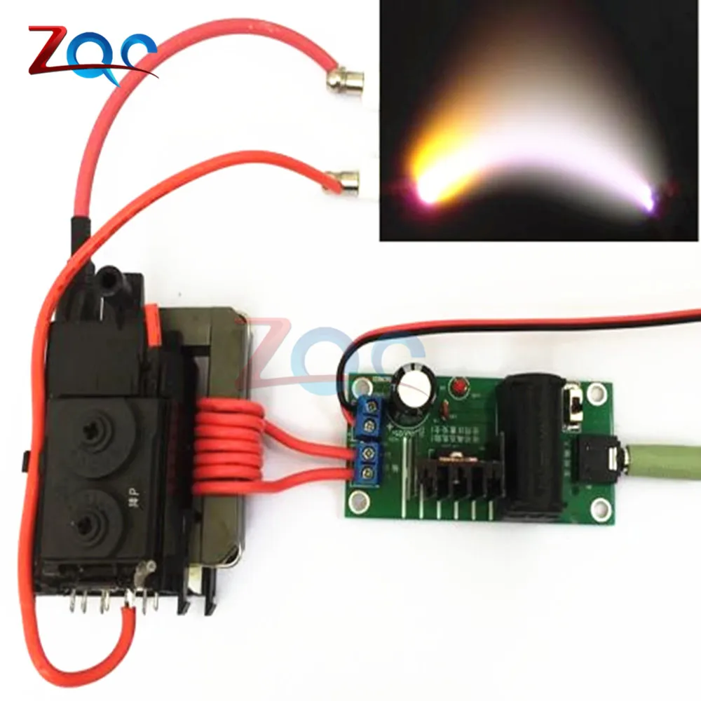 

ZVS Tesla Coil Booster Driver Board 20KV High Voltage Generator Plasma Music Arc Speaker Kits +Ignition Coil+Spray Point DIY Kit